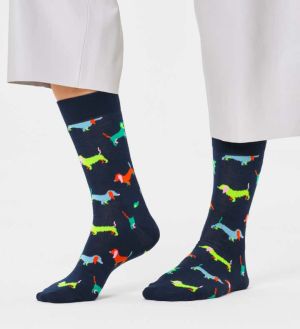 Happy Socks Miesten Sukat PUPPY LOVE SOCK Sininen Kuosi