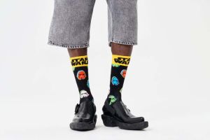 Happy Socks Miesten Sukat, Star Wars Stormtrooper Sock Musta