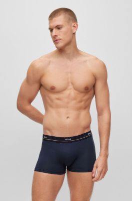 Hugo Boss miesten bokserit, 5PACK COTTON STRECH TRUNKS Monivärinen Kuosi