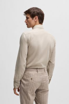 Hugo Boss Miesten Kauluspaita, C-HAL KENT CASUAL Vaalea Beige