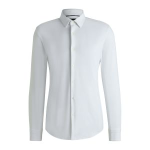 Hugo Boss miesten kauluspaita, P-HANK PERFORMANCE WHITE Valkoinen