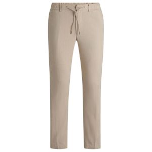 Hugo Boss miesten pellavahousut, C-KANE LINEN TROUSER Beige