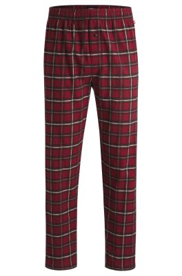 Hugo Boss Miesten Pyjamahousut, HOLIDAY PANTS Punainen Ruutu