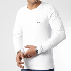 Hugo Boss Miesten T-paita K LS SHIRT CLASSIC Valkoinen