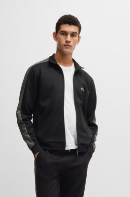 Hugo Boss Miesten Verryttelytakki, TRACK SUIT JACKET Musta