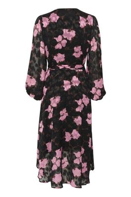 Inwear mekko, BASIRA WRAP DRESS Kashmir Pink Cut Out Flow