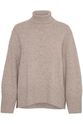 Inwear Naisten Neulepaita, JAXY TURTLENECK REFINED Ruskeanharmaa