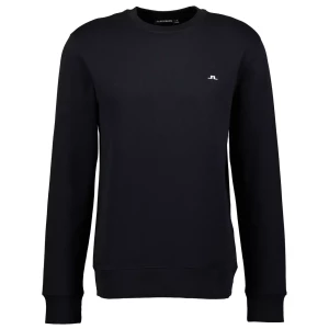 J.Lindeberg Miesten Collegepaita, CREW NECK SWEAT Musta