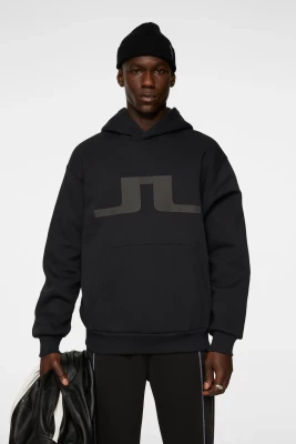 J.Lindeberg Miesten Huppari, KARSON GRAPHIC HOODIE Musta