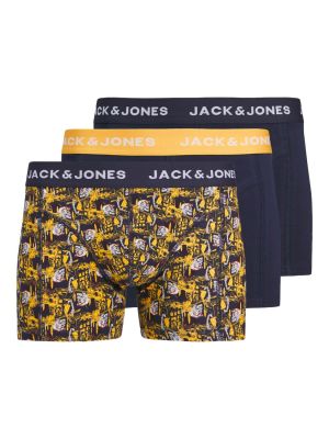 Jack and jones junior bokserit, JACSKULLROCK TRUNKS 3PACK Monivärinen Kuosi