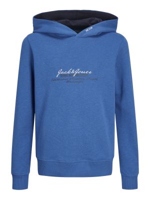 Jack and Jones junior huppari, JJGREAT B2S LOGO SWEAT HOOD Sininen