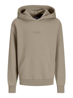 Jack and Jones Junior Lasten Huppari, JJTAKA SWEAT HOOD Harmaanruskea