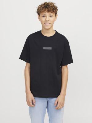 Jack and jones junior t-paita, JJTAKA TEE SS CREW NECK Musta