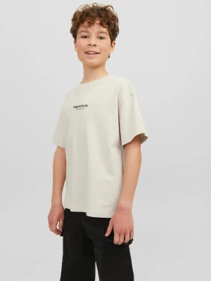 JACK&JONES JUNIOR lasten t-paita, JORVESTERBRO TEE SS CREW NECK Beige