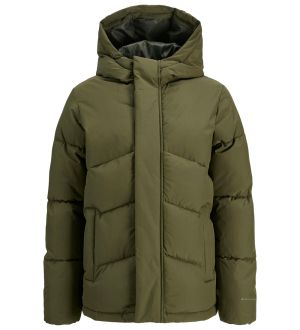 Jack & Jones Junior Lasten Takki, JJWORLD PUFFER JACKET Armeijanvihreä