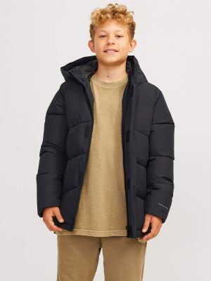 Jack & Jones Junior Lasten Takki, JJWORLD PUFFER JACKET Musta