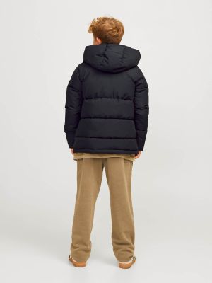 Jack & Jones Junior Lasten Takki, JJWORLD PUFFER JACKET Musta