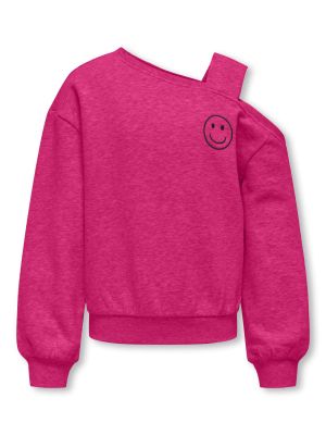 Kids Only Lasten Collegepaita, KOGSEEMA LS O-NECK OFFSHOULDER Pinkki