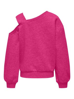 Kids Only Lasten Collegepaita, KOGSEEMA LS O-NECK OFFSHOULDER Pinkki