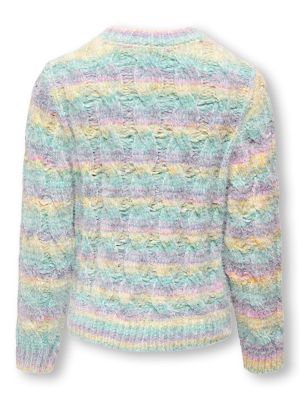 Kids Only neule, KOGJOLIE LS STRUCTURE O-NECK KNIT Monivärinen Kuosi