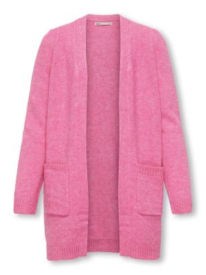 Kids Only Tyttöjen Neuletakki, KOGLESLY LS OPEN CARDIGAN Pinkki