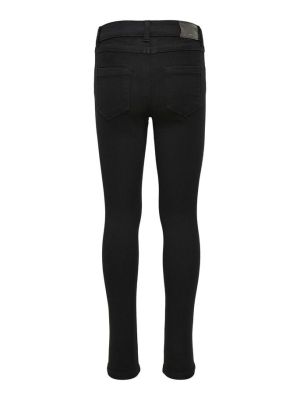 Kids Only Tyttöjen Skinny Fit Farkut, KONROYAL LIFE REG SKINNY JEANS Musta