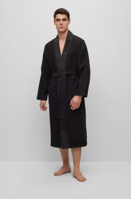 Hugo Boss Miesten Aamutakki WAFFLE KIMONO Musta