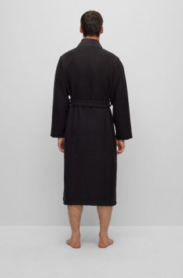 Hugo Boss Miesten Aamutakki WAFFLE KIMONO Musta