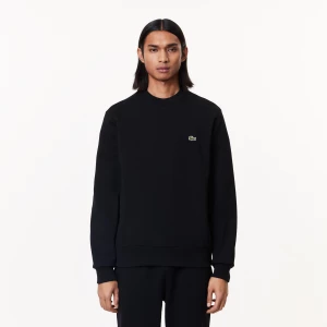 Lacoste Miesten Collegepaita, BRUSHED COTTON FLEEX JOGGER SWEATSHIRT Musta