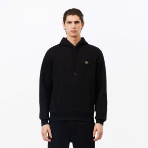 Lacoste Miesten Huppari, JOGGER COTTON HOODIE Musta