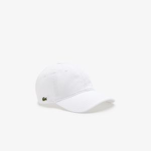 Lacoste Unisex Lippis, UNISEX LACOSTE ORGANICS COTTON Valkoinen