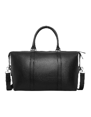 Les Deux laukku, LEATHER WEEKEND BAG Musta