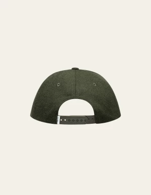 Les Deux lippis, ENCORE WOOL BASEBALL CAP Vihreä