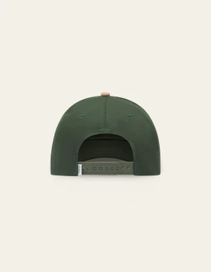 Les Deux miesten lippis, BASEBALL CAP CONTRAST SUEDE 2 Vihreä