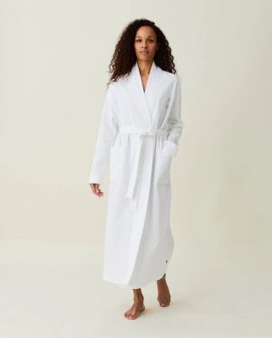 Lexington Naisten Kylpytakki AUBREY COTTON VELOUR ROBE Valkoinen