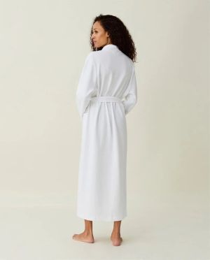 Lexington Naisten Kylpytakki AUBREY COTTON VELOUR ROBE Valkoinen