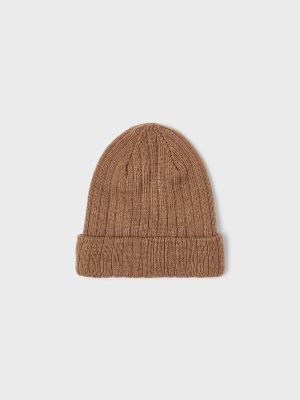 Lil Atelier lasten pipo, NMNGERSON KNIT HAT Ruskeanharmaa