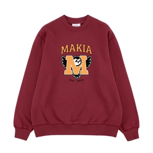 Makia Miesten Collegepaita, K UGLA SWEATSHIRT Punainen