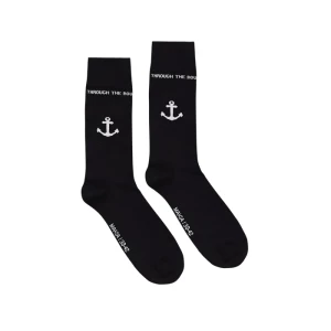 Makia miesten sukat, ANCHORS SOCK 3-PACK Musta