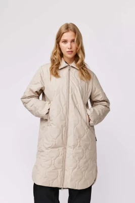 Makia Naisten Takki, RITA COAT Vaalea Beige