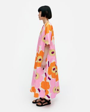 Marimekko Naisten Mekko, Kellotus Unikko puuvillapopliinimekko Monivärinen Kuosi