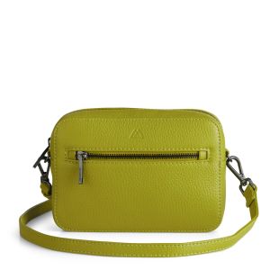 Markberg Naisten Nahkalaukku ELEA CROSSBODY BAG Limenvihreä