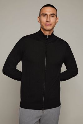 MATINIQUE miesten merinoneuletakki, MASON FULL ZIP Black