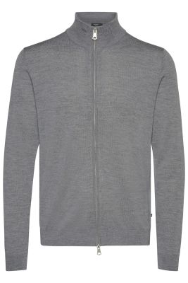 MATINIQUE miesten merinoneuletakki, MASON FULL ZIP Medium Grey Melange