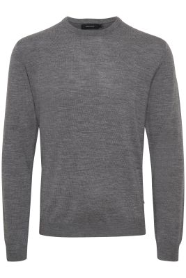 MATINIQUE Miesten Neulepusero, MARGRATE MERINO NOS Med.Grey Melange