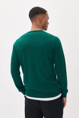 MATINIQUE Miesten Neulepusero, MARGRATE MERINO NOS Pine Green Melange