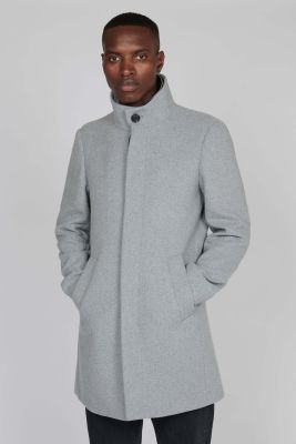 Matinique Miesten Villakangastakki, HARVEY WOOL COATT Light Grey Melange