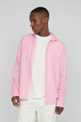 MATINIQUE Miesten Pellavapaita MARC SHORT LINEN Pinkki