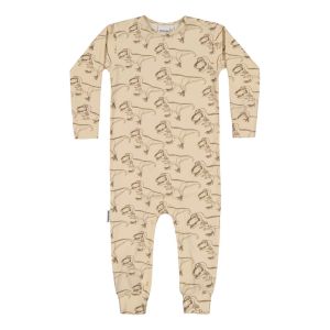 Metsola Lasten Haalaripuku, SUPER POWER CREAM ONESIE Ruskea Kuosi