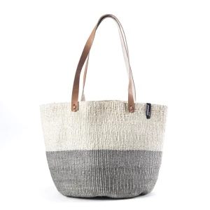 Mifuko Naisten Olkalaukku, Kiondo shopper basket | Natural and ligh Harmaa Kuosi